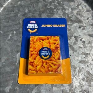 New Kraft Mac & Cheese Jumbo Eraser - Blue & Yellow